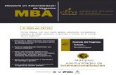 Maestría en Administración MBA › wp-content › uploads › 2017 › 10 › Maestria...capaces de dirigir, optimizar, emprender e innovar en el mundo de los negocios. MBA Maestría