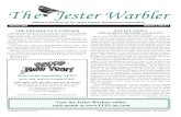 Jester Estates The Jester Warbler… · training, massage therapy, resume writing, etc. Other great suggestions for future Jester events include a bake-off contest, experiencing new