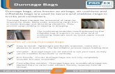 Dunnage Bag brochure - pro-ex.com.au · Dunnage Bags manage the movement of cargo by bracing the loads, filling voids, protecting cargo from in-transit damage and absorbing vibrations.
