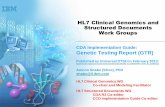 CDA Implementation Guide: Genetic Testing Report (GTR)...CDA Implementation Guide: Genetic Testing Report (GTR) ... Amnon Shabo (Shvo), PhD shabo@il.ibm.com HL7 Clinical Genomics WG