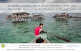 Coastal communities, traditional knowledge, and cultural ......Attempts to incorporate traditional knowledge in identification of EBSAs • Collaborations between scientists & traditional