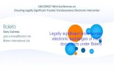 UN/CEFACT Mini-Conference on Ensuring Legally Significant ... › fileadmin › DAM › cefact › cf... · Carrier/ Freight Forwarder. Import Customs. Export Customs. Insurer. Document
