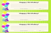 Happy Birthday! - Early Childhood Curriculum for ages 0-5 Certificate 2017.pdf · Happy Birthday! _____ _____ _____ _____ Provider’s Signature