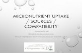MICRONUTRIENT UPTAKE / SOURCES / COMPATIBILITY › ... › Julian-Smith-2017.pdf · micronutrient uptake / sources / compatibility j. julian smith, phd president, czo agronomics.