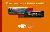 From Ashes to Opportunity · From Ashes to Opportunity: Sustainable rebuilding and retrofitting ... VII. Solar water heating, energy-efficient appliances, and solar photovoltaic systems