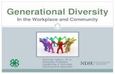 Engaging Volunteers from Different GenerationsGenerational Diversity in the Workplace and Community 3 Age-related Cohorts 1909-1928 •Builders 1929-1945 •Silents 1946-1964 •Boomers