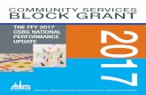 COMMUNITY SERVICES BLOCK GRANT...The Community Services Block Grant (CSBG) is unique among federal grant programs in that it is ... the importance of multiple services to move people