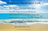 Peripheral Blood Stem Cells -  · 2018-04-09 · Peripheral Blood Stem Cells ... Annual Symposium on Tissue Engineering / Regenerative Healing / Stem Cell Biology, 469-530, 1999.