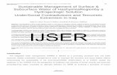 Sustainable Management of Surface & Subsurface Water of ... › researchpaper › Sustainable... · Sustainable Management of Surface & ... UnderSocial Contradictions and Terroristic