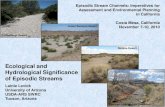 Episodic Stream Channels: Imperatives for Assessment and ......Desert streams frequently flow as flash floods from high-intensity, short duration thunderstorms (i.e. summer monsoons)