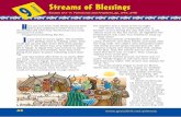 Streams of Blessings€¦ · The desert was an unfriendly place. It became so hot during the day that you could almost cook on the hot stones. At nighttime the temperature was cold.