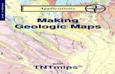 Applications: Making Geologic Maps · TNTmips provides a variety of tools for working with geologic data and making geologic maps that can be printed or distributed as an electronic