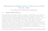 Quantum Dispersion Theory in the Early 20s › ~jdnorton › teaching › History_QM › pdf › Duncan... · 2012-10-18 · Quantum Dispersion Theory in the Early 20s A. Duncan and