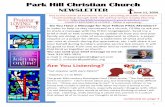 Park Hill Christian Church · Park Hill Christian Church family. Prayer Requests Dear Park Hill Christian Church, I am writing to let you know that June will be my last month serving
