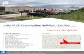 1 SF Freestanding Building - For Sale · A SALES AGENT must be sponsored by a broker and works with clients on behalf of the broker. A BROKER'S MINIMUM DUTIES REQUIRED BY LAW (A client