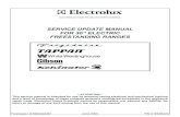 SERVICE UPDATE MANUAL FOR 30” ELECTRIC FREESTANDING RANGES · SERVICE UPDATE MANUAL FOR 30” ELECTRIC FREESTANDING RANGES! ATTENTION ! This service manual is intended for use by