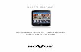 Applications client for mobile devices NVR-3000 series NVR’s · user’s manual Applications client for mobile devices NVR-3000 series NVR’s