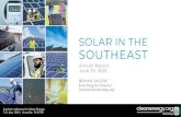 SOLAR IN THE SOUTHEAST › wp-content › uploads › Solar... · 3 Solar in the Southeast Annual Report TABLE OF CONTENTS 1. Executive Summary 4 2. Southeast Solar Capacity Forecast