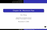Chapter 26. Maximum Flow › ~aebnenas › teaching › fall2008 › ... · Introduction The Ford-Fulkerson Method The Edmonds-Karp Algorithm Maximum Bipartite Matching Outline 1