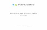 WinScribe Web Manager Guide - University of Michigan · 2013-10-28 · WinScribe Web Manager Guide Introduction WinScribe Web Manager enables you to administer your WinScribe digital