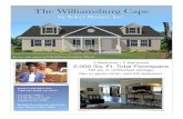 Williamsburg Cape brochure - Select Modular Homesselectmodular.com/pdf/williamsburg-cape-brochure.pdf · 2017-08-24 · 3 Bedroom • 2 Bathroom 2,000 Sq. Ft. Total Floorspace 700