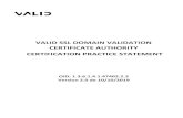 VALID SSL DOMAIN VALIDATION CERTIFICATE AUTHORITY ...global.validcertificadora.com.br/ca-validssl-dv/cps-validssl-dv.pdf · valid ssl domain validation certificate authority certification