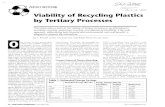 Viability of Recycling Plastics by Tertiary Processes › ref › 31 › 30213.pdfmanufacturing wastes that are contaminat- :d. Removing contaminants and separat- ing similar plastic