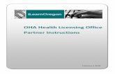 OHA Health Licensing Office Partner Instructions · New Account. 3. If you have an iLearn account but cannot remember your login ID or password, contact the Service Desk 503-945-5623.