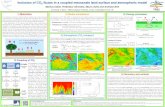 Inclusion of CO2 fluxes in a coupled mesoscale land surface and ...€¦ · fluxes in a coupled mesoscale land surface and atmospheric model Markus Uebel, Prabhakar Shrestha, Mauro