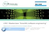 LINC: Masterclass “Scientific software engineering” · LINC: Masterclass “Scientific software engineering” “Mastering the complexity of numerical simulation software”