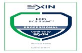 Sample Exam - exin.com€¦ · Sample exam EXIN BCS SIAM™ Professional (SIAMP.EN) 4 Introduction This is the set of sample questions for EXIN BCS SIAM™ Professional (SIAMP.EN).