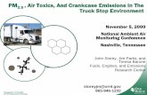 PM , Air Toxics, And Crankcase Emissions In The Truck Stop … · 2015-08-28 · Managed by UT-Battelle for the Department of Energy PM 2.5 , Air Toxics, And Crankcase Emissions In
