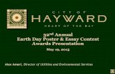 32nd Annual Earth Day Poster & Essay Contest Awards ... › sites › default › files › UES - 2015 Poster... · Earth Day Poster & Essay Contest Awards Presentation May 19, 2015
