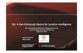 Lily: A Geo-Enhanced Library for Location Intelligencebias.csr.unibo.it › golfarelli › papers › DAWAK2013-Golfarelli...Location Intelligence -Definition Location Intelligence