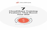 CloudShare Training Features That Boost Your ROI · 7 CloudShare training features that boost your ROI 4 Despite the ever-increasing scope of our training operations, I still don't