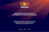 Wrestling Rules A...Shoes Contestants must wear wrestling shoes providing firm support for the ankles. The use of shoes with heels or nailed soles, shoes with buckles or with any metallic