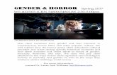 GENDER & HORROR GENDER & HORROR Spring 2017 WS 403/503 (CRN 54800/54801)W 2:30-5:00pm The Babadook (2014, Dir. Jennifer Kent) This class examines how gender and fear intersect in contemporary