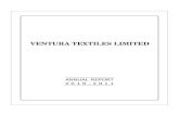 VENTURA TEXTILES LIMITED · VENTURA TEXTILES LIMITED 3 ventura NOTICE NOTICE is hereby given that the 41st Annual General Meeting of Ventura Textiles Limited will be held on Friday,