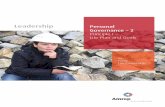 Leadership Personal Governance – 2 - Amrop...Personal Governance deals more with mid- and long-term plans, professional and private components. In the professional context, we often