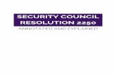 SECURITY COUNCIL RESOLUTION 2250 - UNOY Peacebuilders · Nations S /RES/2250 (2015)* Security Council Distr.: General 9 December 2015 Resolution 2250 (2015) Adopted by the Security