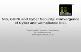NIS, GDPR and Cyber Security: Convergence of …NIS, GDPR and Cyber Security: Convergence of Cyber and Compliance Risk Tony Drewitt –Head of Consultancy IT Governance Ltd IT Governance