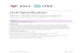 Unit Specification - VTCT · UBT277 Unit Specification_v2 Page 7 of 40 LO2 Understand how to provide radio frequency treatments Treatment planning Taught content Identify client needs,