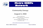 Metro CERTs Network - Clean Energy Resource Teams · PDF file Metro CERTs Network Green Institute • CERTs background • Green Institute Role & background • Metro CERTs vision,