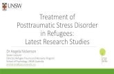 Treatment of Posttraumatic Stress Disorder in Refugees ... · Dr Angela Nickerson Senior Lecturer Director, Refugee Trauma and Recovery Program School of Psychology, UNSW Australia
