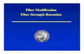 Fiber Modification Fiber Strength Retentionbiorefinery.utk.edu/technical_reviews/Fiber Strength Retention.pdf · Project Objective Tailor pulping and bleaching technologies to improve