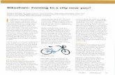 lincoln.ne.gov | City of Lincoln, Nebraska › city › plan › bike › pdf › bikeshare-article.pdf · of the stout frames, bright colors and snappy logos of organized public