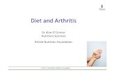 Diet and Arthritisdietsoftware.com/ipdfnew/Arthritis and Nutrition.pdfDiet and arthritis an introduction • Eating a healthy balanced diet is important for people with arthritis,