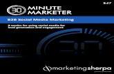 $47 MINUTE MARKETER · PDF file

9 tactics for using social media for lead generation and engagement B2B Social Media Marketing MINUTE MARKETER $47
