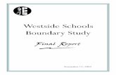 Westside Schools Boundary Study Final Report iWestside Schools Boundary Study Final Report 2 INTRODUCTION The Portland Public School District initiated the Westside Schools Boundary