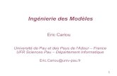 Ingénierie des Modèles - univ-pau. · PDF file 2016-03-15 · technologique et les généraliser Espace technologique : ensemble de techniques/principes de modélisation et d'outils